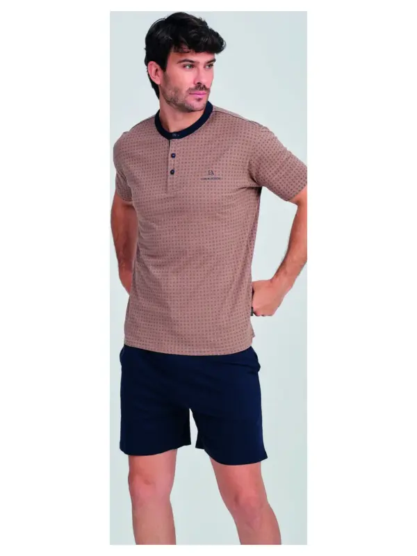 Da26s305 Pijama 100% Algodon Hombre Sunset Don Algodon