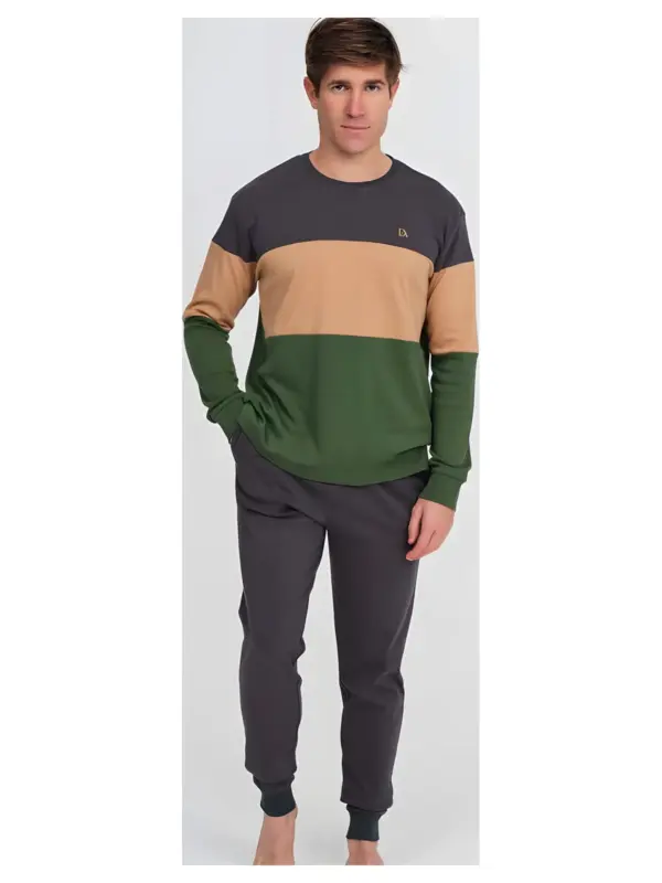 Da26w317 Pijama Hombre Interlock Don Algodon