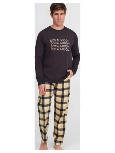 Da26w318 Pijama Hombre Interlock Don Algodon