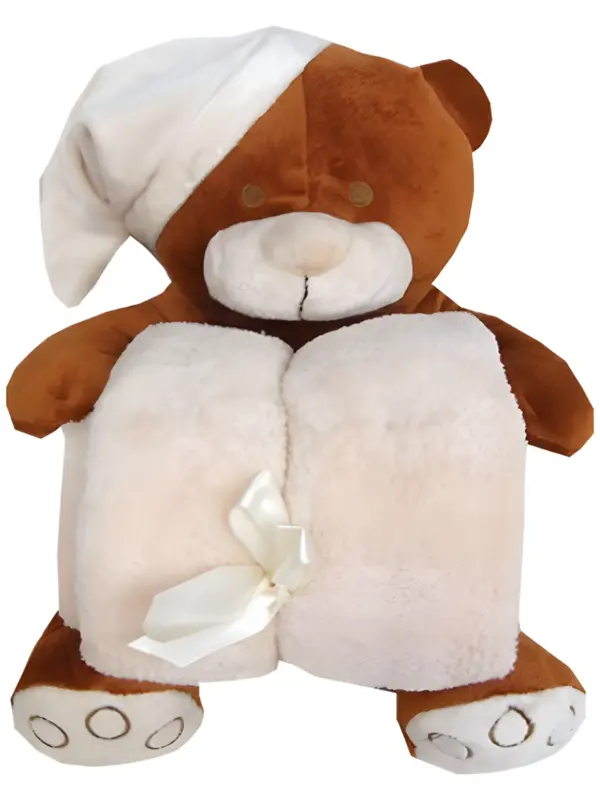 4074 Peluche + Manta Oso