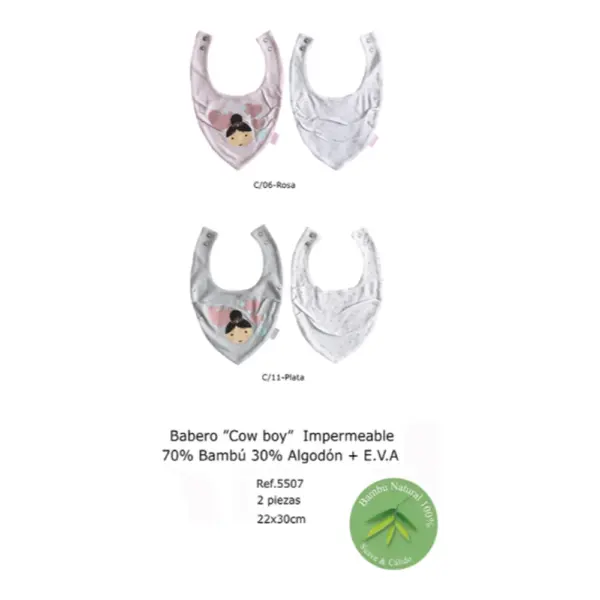 Set Baberos Impermeables 2 Pzs (Duffi-5507)