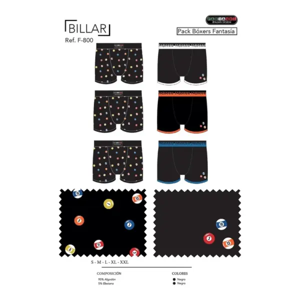F800 - Boxer Billar Fabianni Pack 2