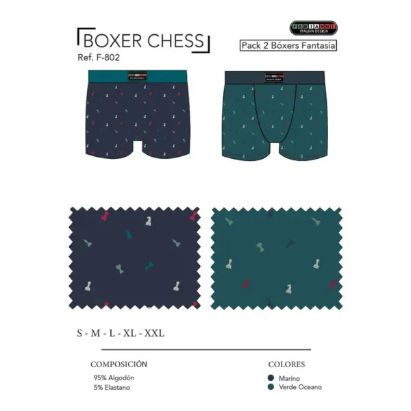 F802 - Boxer Chess Fabianni Pack 2