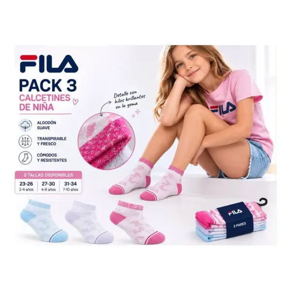 F1436 Invisible Junior Pack 3 Fila