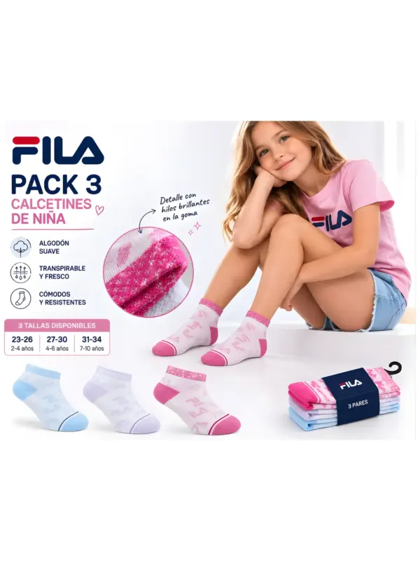 F1436 Invisible Junior Pack 3 Fila
