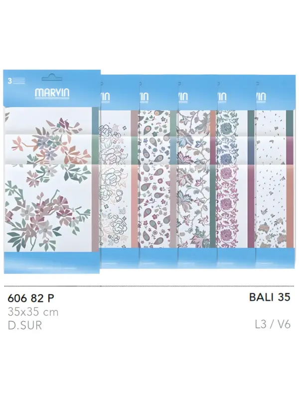 Bali35 Pañuelo Guash Pack 3 Tamaño 35X35