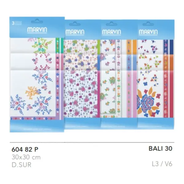 Bali30 Pañuelo Guash Pack 3 Tamaño 30X30