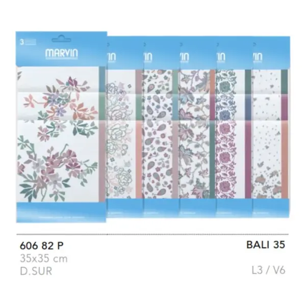 Bali35 Pañuelo Guash Pack 3 Tamaño 35X35