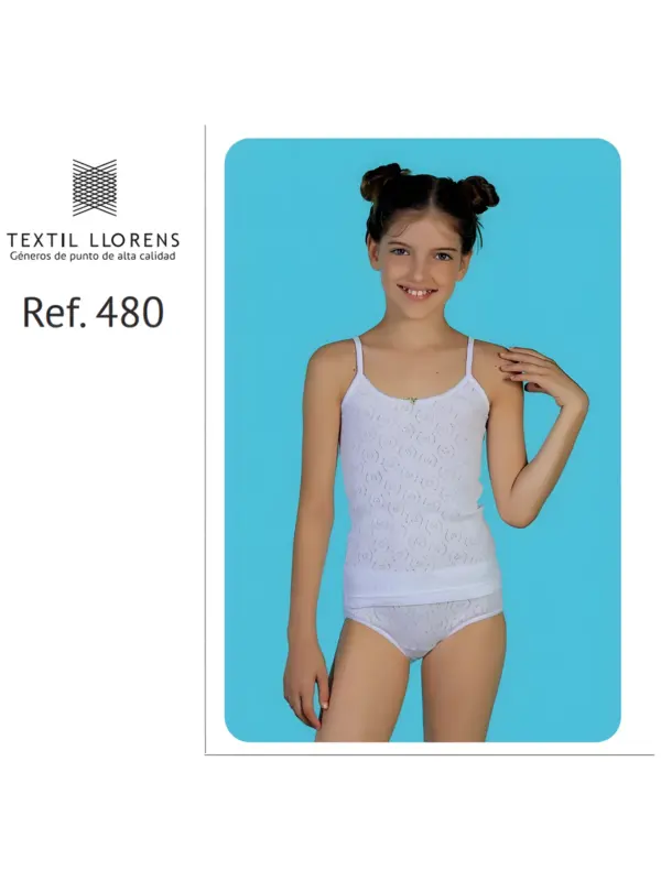 480 Camiseta Tirante Calada Llorens