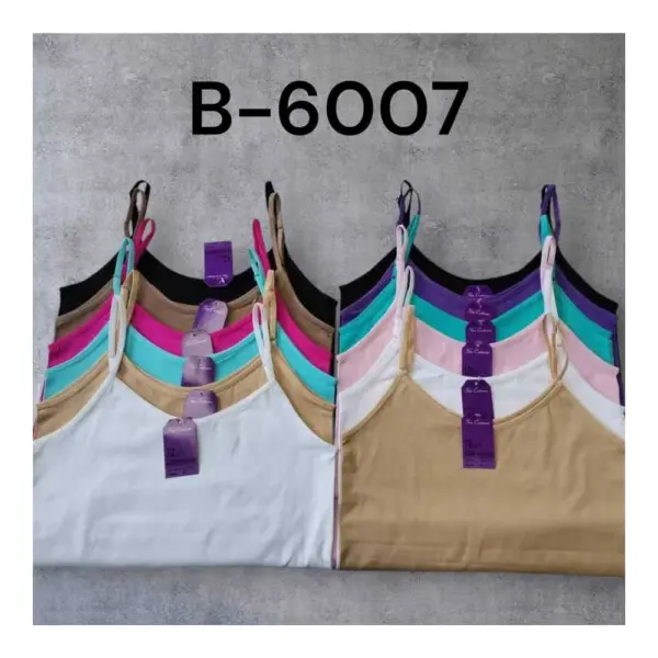 B-6007 - Camiseta Tirante Fino M&b Pack 12