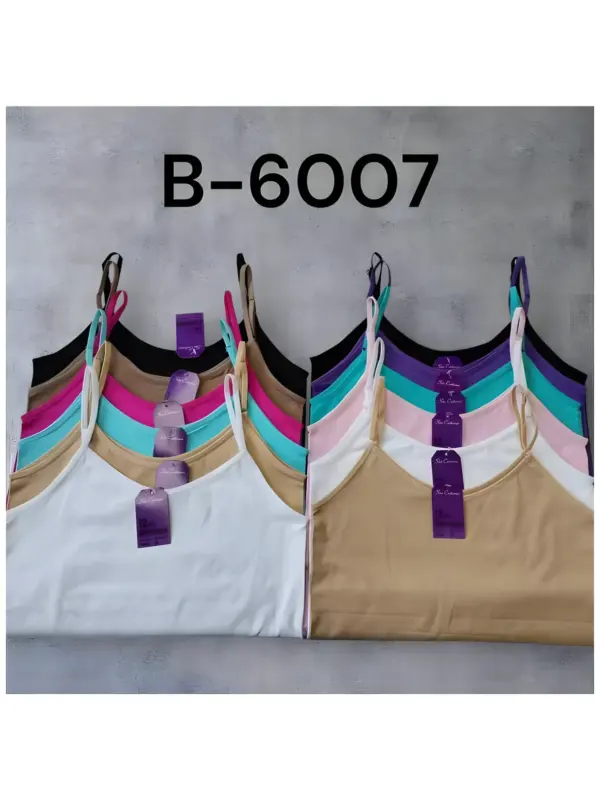 B-6007 - Camiseta Tirante Fino M&B Pack 12