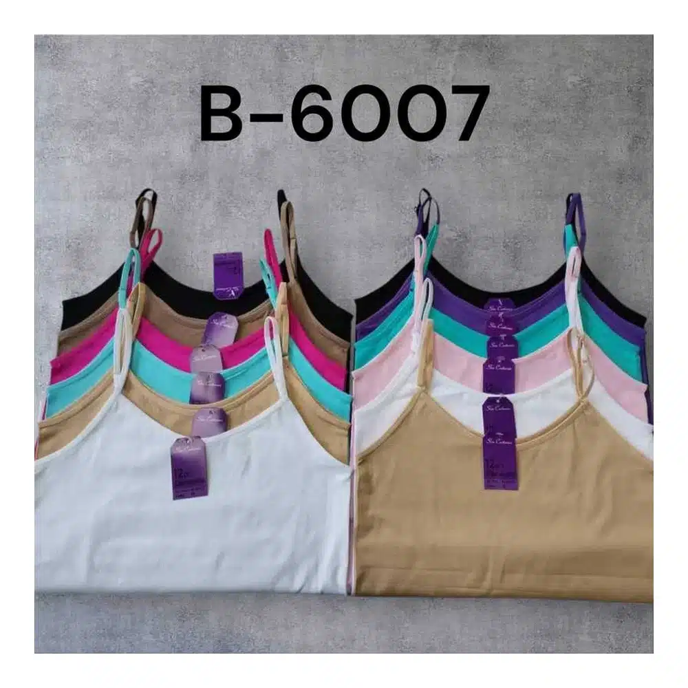 B-6007 - Camiseta Tirante Fino M&b Pack 12