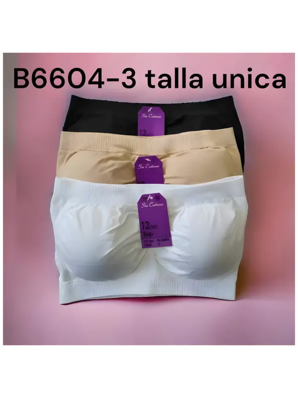 B-6604 - Top sin Tirante Pack 12
