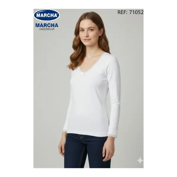 71052 Camiseta Manga Larga Mujer Marcha