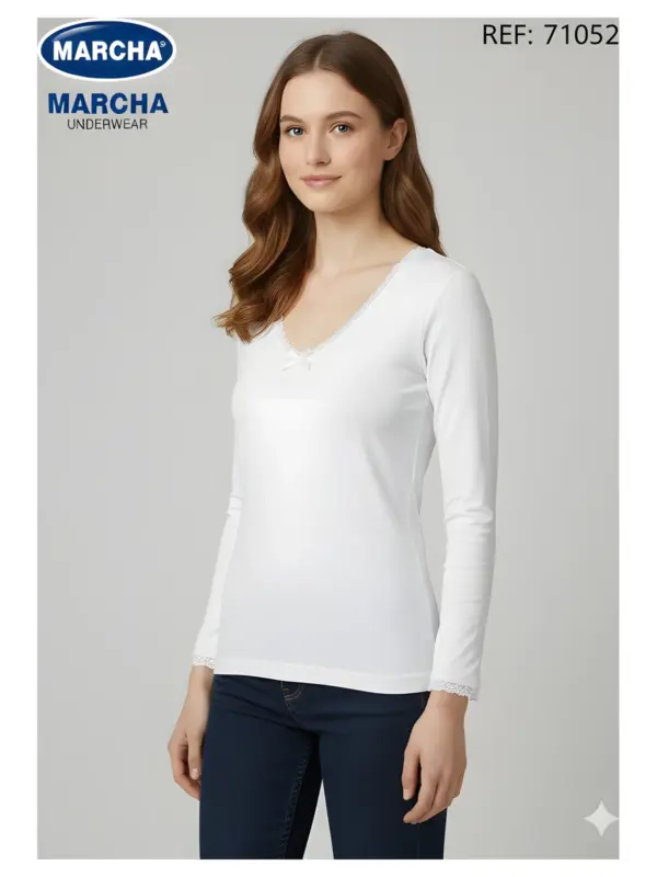 Camiseta Manga Larga Mujer Marcha 71052