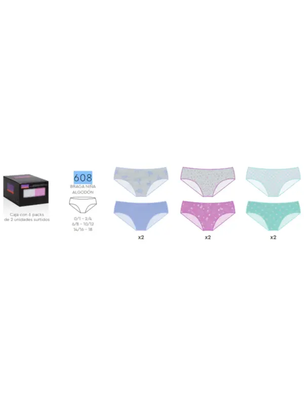 Braga Niña 608 Naiara Pack 2