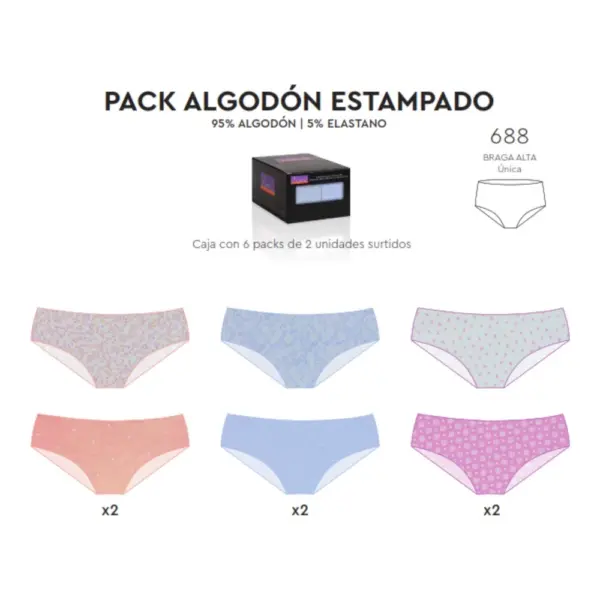 Braga Alta 688 Naiara Pack 2