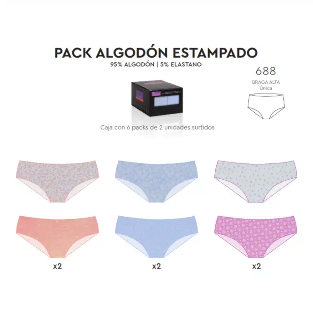 Braga Alta 688 Naiara Pack 2