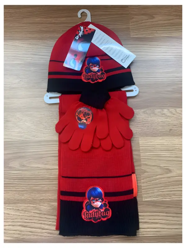 Set Gorro Bufanda Guantes Niña Lady Bug 780-621