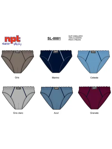 Slip Unico Oro Npt SL1 SL0001 PACK-3