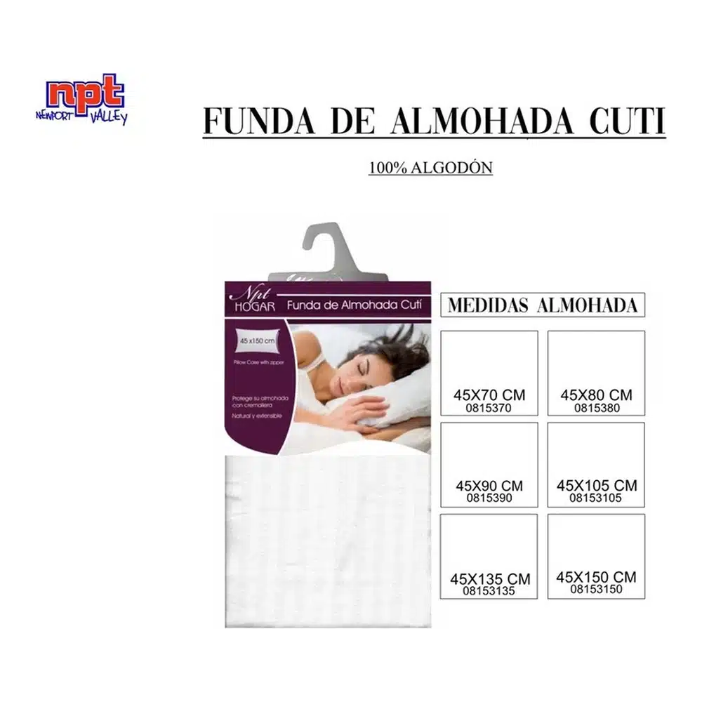 Funda de Almohada Cuti Npt