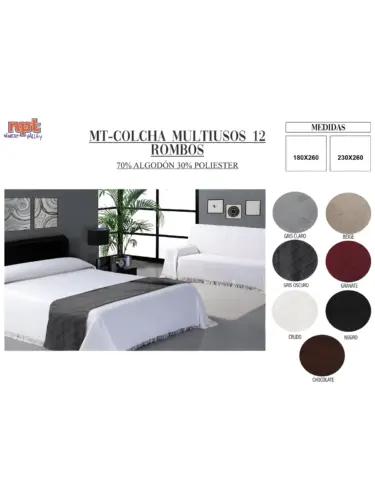 Colcha Multiusos Npt Rombos