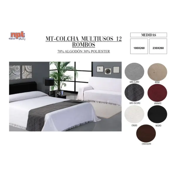 Colcha Multiusos Npt Rombos