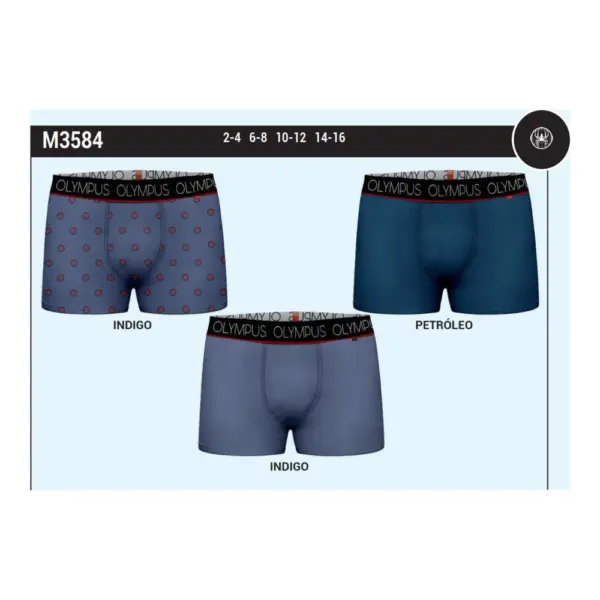 Boxer Niño 3584 Olimpus Pack 3