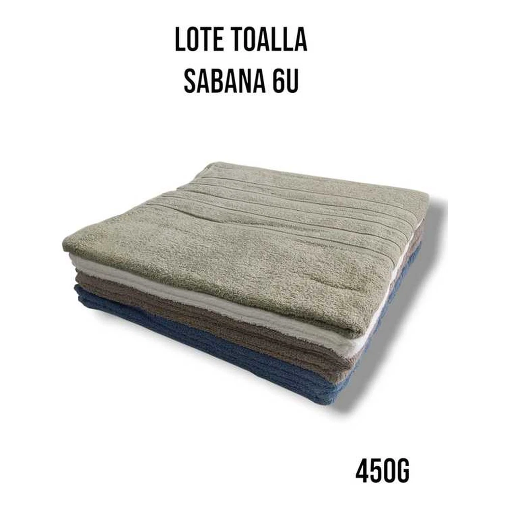 Toalla Sabana 450G One 100X150 Algodon 100% Pack 6 - Imagen 2