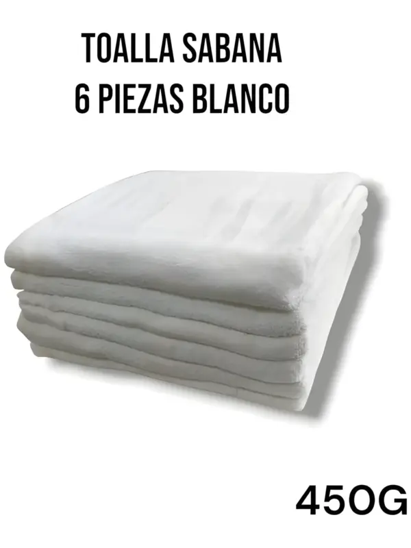 Toalla Sabana 450G One 100X150 Algodon 100% Pack 6