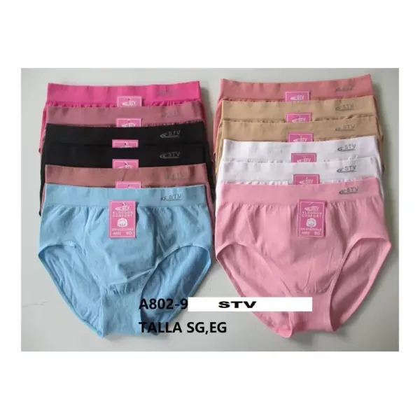 Braga Stv Algodon sin Costura A802 Pack 12