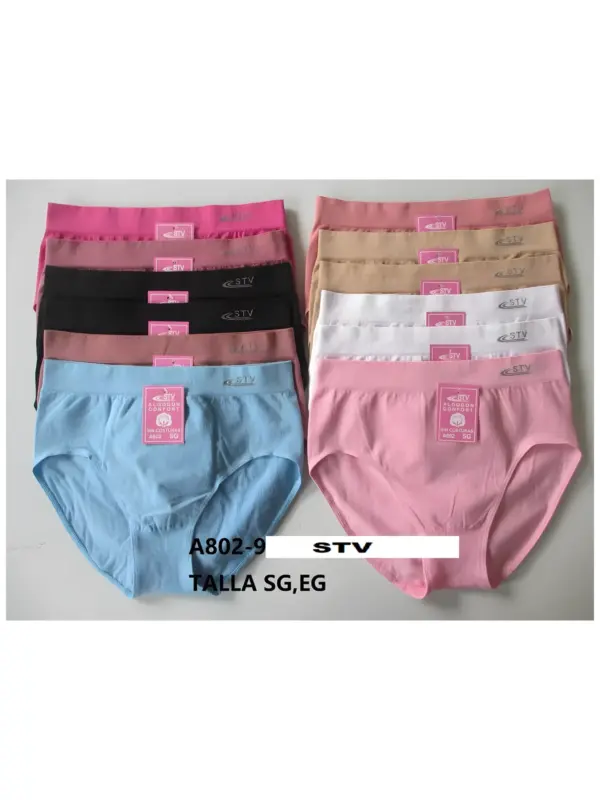 Braga Stv Algodon sin Costura A802 PACK-12