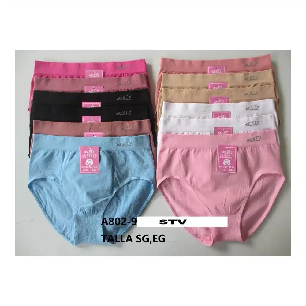 Braga Stv Algodon sin Costura A802 Pack 12