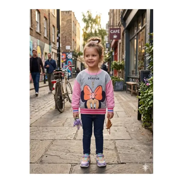 Ev1039 Sudadera Minnie Niña Sun City