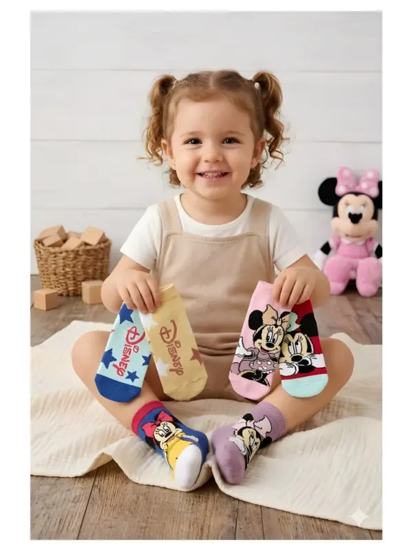 Ez06024 Pack 3 Tobilleros Minnie Sun City