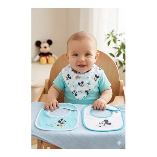 Ez09028 Baberos Pack 3 Mickey Sun City