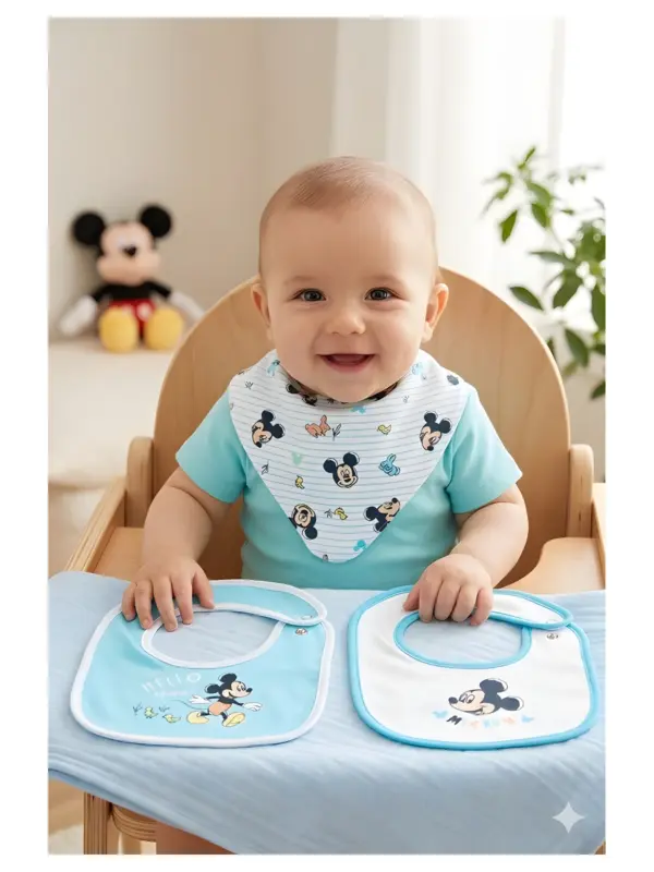 Ez09028 Baberos Pack 3 Mickey Sun City