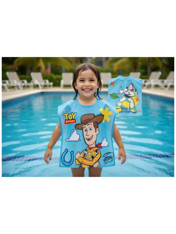 Ez78140 Poncho Playa Microfibra Toy Story Sun City
