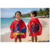 Ez78142 Poncho Playa Microfibra Spiderman Sun City