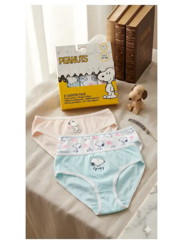 Hy55646 Pack 3 Bragas Snoppy Sun City