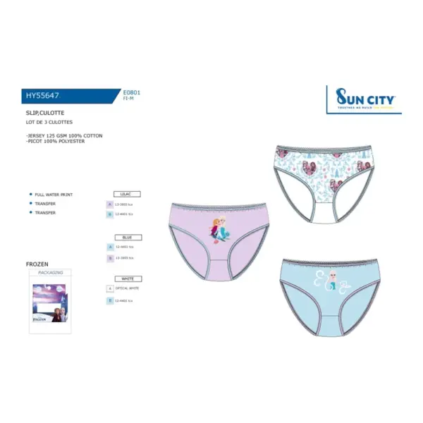 Hy55647 Caja 3 Bragitas Frozen Sun City
