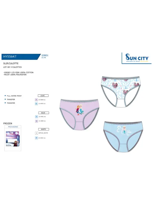 Hy55647 Caja 3 Bragitas Frozen Sun City