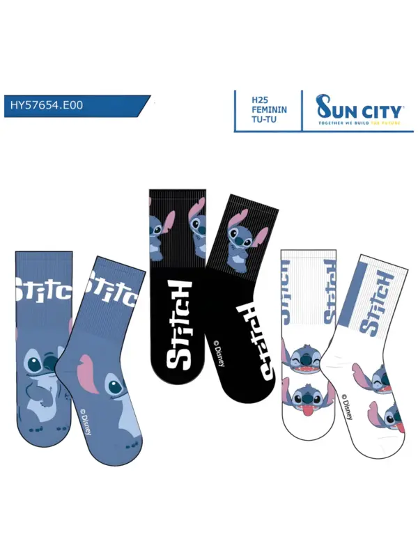 Hy57654 Calcetin Lilo Sun City Pack 3