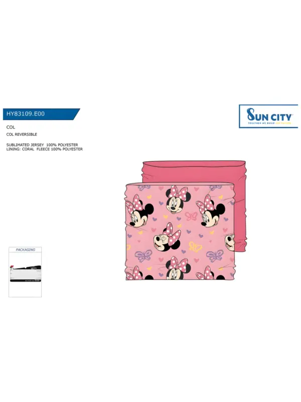 Hy83109 Braga Cuello Coralina Minnie