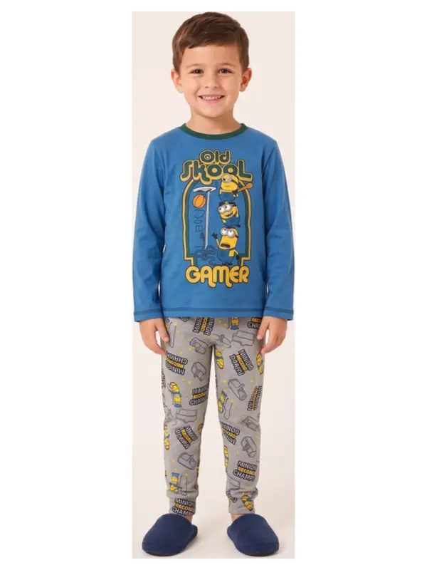 Vh2136 Pijama Largo Jersey Minions Sun City