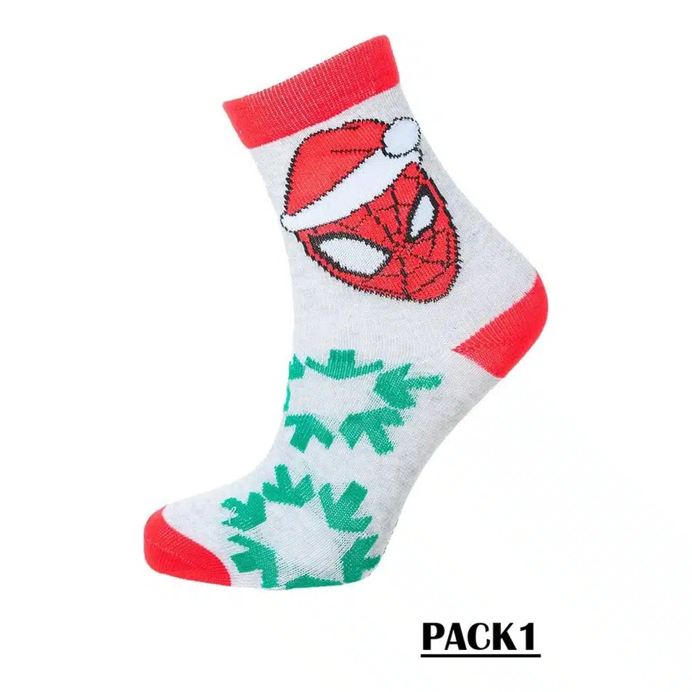 Xh0679 Caja Calcetines Spiderman Pack 3 Sun City - Imagen 3