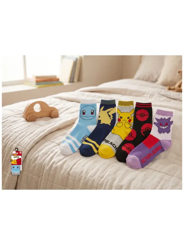 Zh06055 Pack 5 Calcetines Pokemon Surtido 2 Sun City
