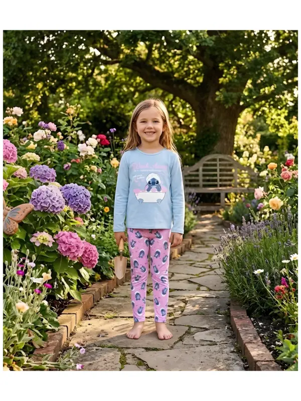Zh20012 Pijama Largo Jersey Lilo & Stitch Sun City