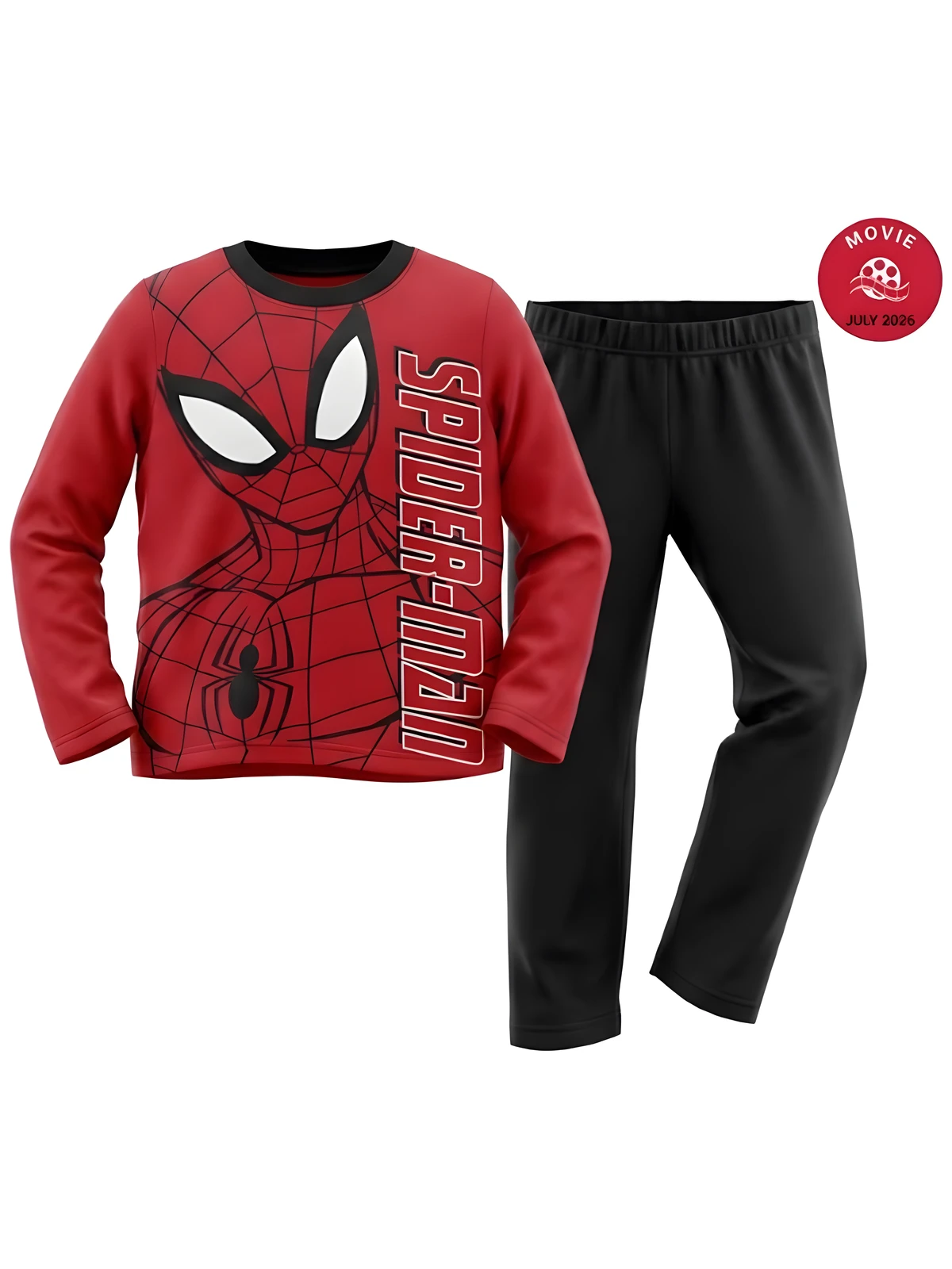Zh20015 Pijama Largo Jersey Spiderman Sun City - Imagen 2