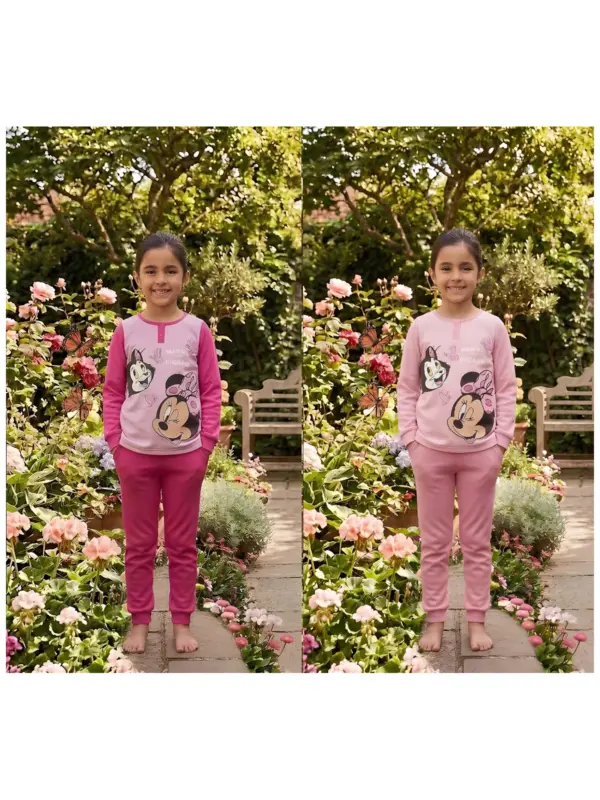 Zh20186 Pijama Largo Interlock Minnie en Caja Sun City